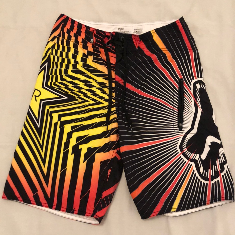 Fox Rockstar Board Shorts Size 32 Waist
